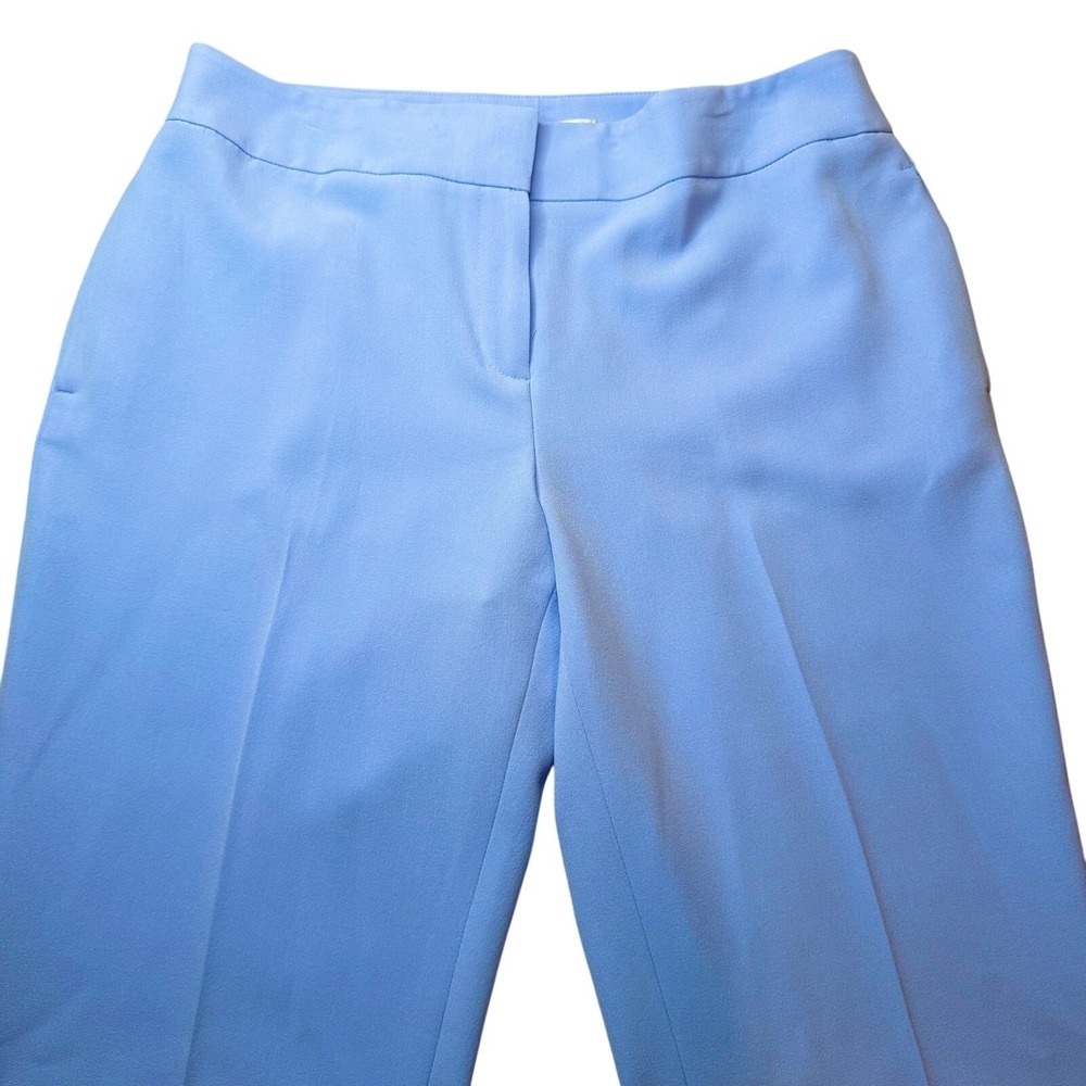 The Kasper Women's Sz 12 Stretch-Crepe Straight-Leg Pants in California Sky - Picture 3 of 8